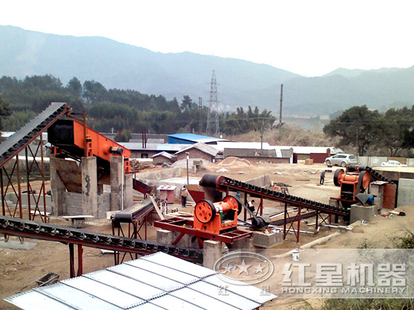 制砂生產線現(xiàn)場圖片
