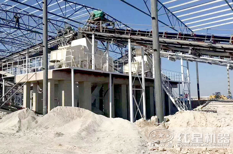 碎石生產(chǎn)線現(xiàn)場實拍