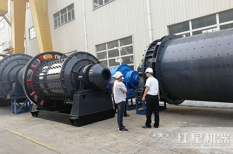 客戶來廠考察棒磨制砂機設備