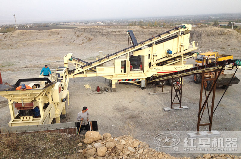 移動(dòng)制砂生產(chǎn)客戶現(xiàn)場