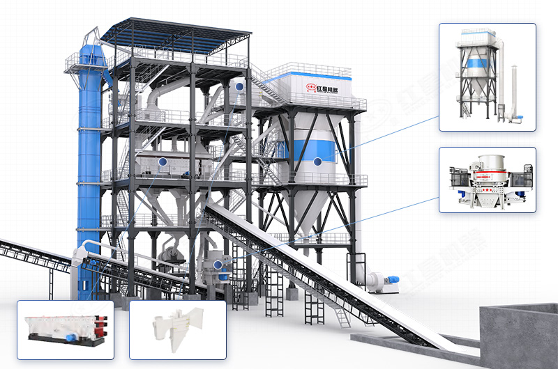 塔樓制砂機(jī)內(nèi)部結(jié)構(gòu)細(xì)節(jié)圖