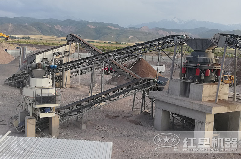 小型制砂機現(xiàn)場