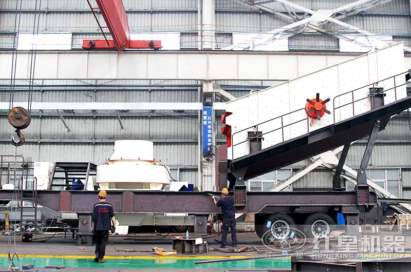 紅星流動制沙機制造現(xiàn)場圖