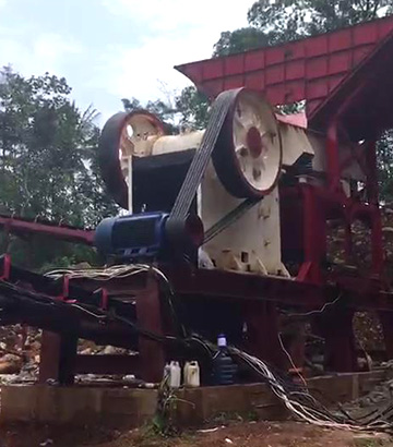 印尼時(shí)產(chǎn)150噸河石破碎生產(chǎn)線現(xiàn)場