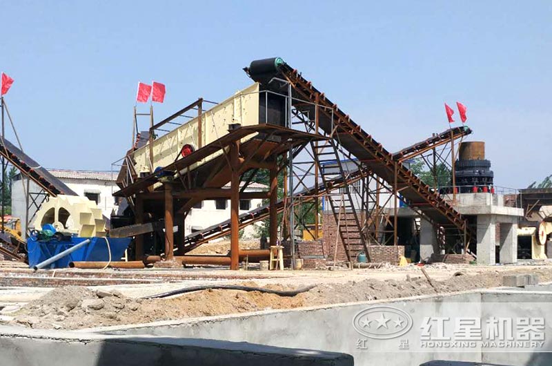 山西客戶機(jī)制砂生產(chǎn)線