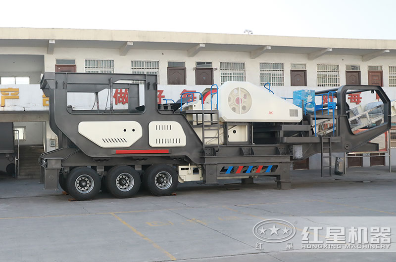 移動式砂石破碎機械設備圖