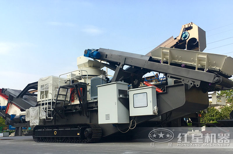 移動式破碎設(shè)備實拍圖