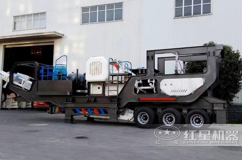 鄂破建筑材料粉碎機，粗碎+除鐵+給料