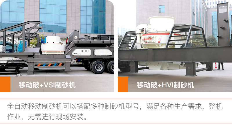 全自動移動制砂機(jī)多種搭配方式