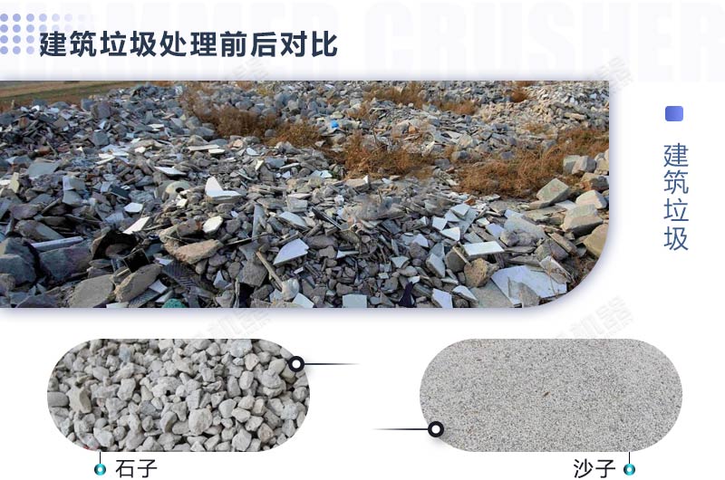 建筑垃圾處理前后對比 建筑垃圾處理前后對比
